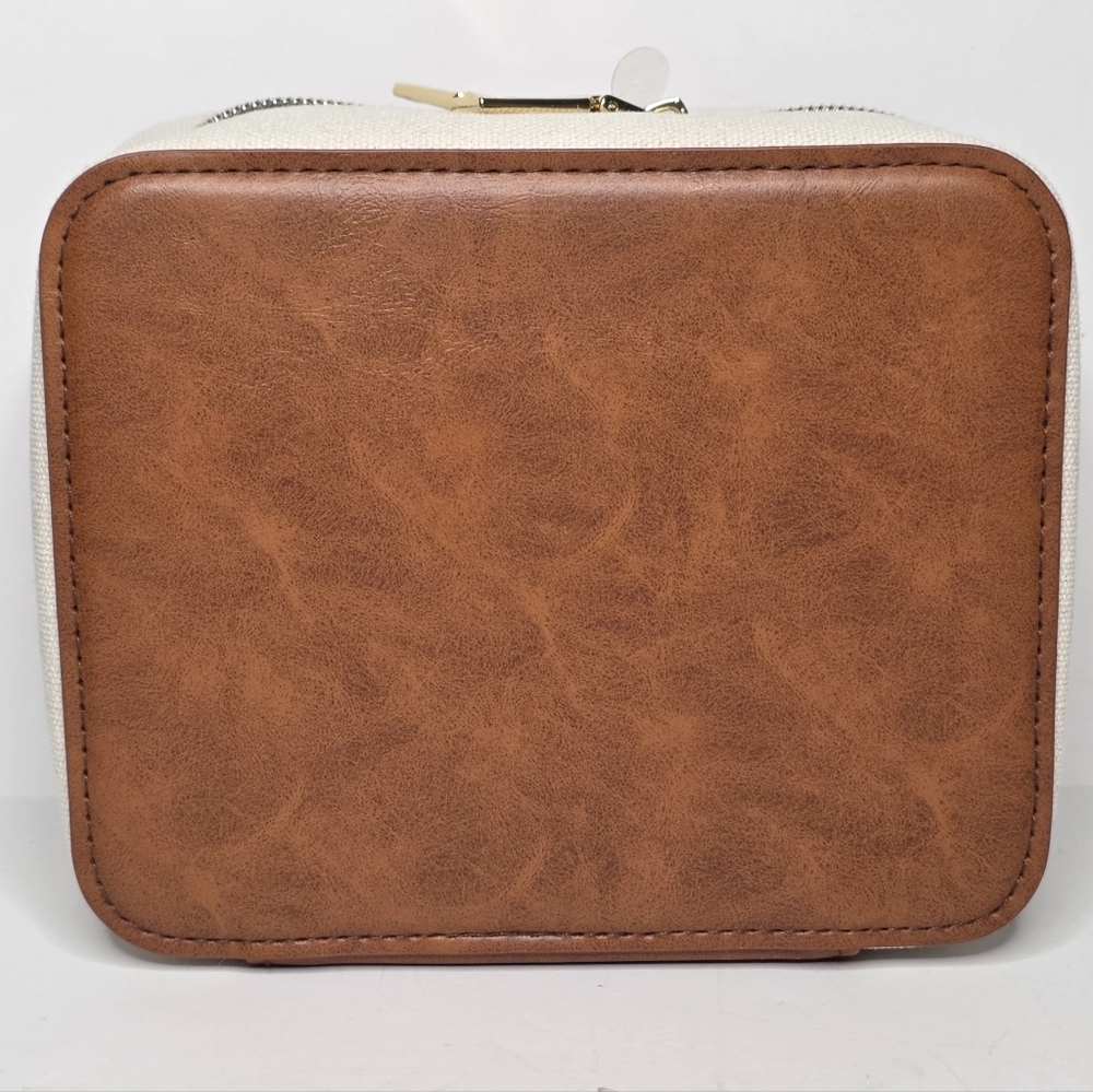 Lanvin Limited Edition Faux Leather & Canvas Skincare Set Dopp Kit Toiletry Bag - Picture 5 of 6